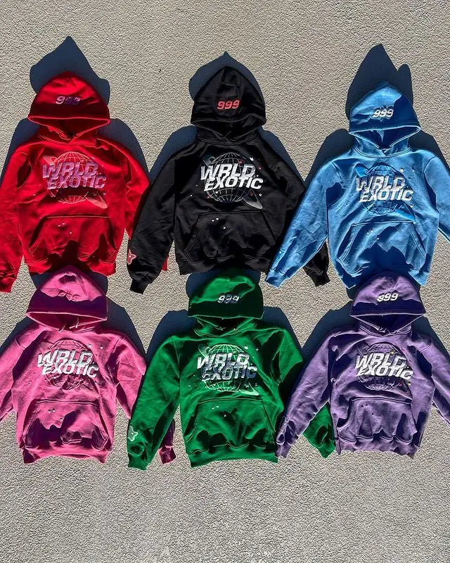 Sudadera holgada con estampado de letras Y2K Harajuku para hombre y mujer, jersey de espuma, moda 2024, nueva sudadera de hip-hop, ropa de calle rock, tops con capucha