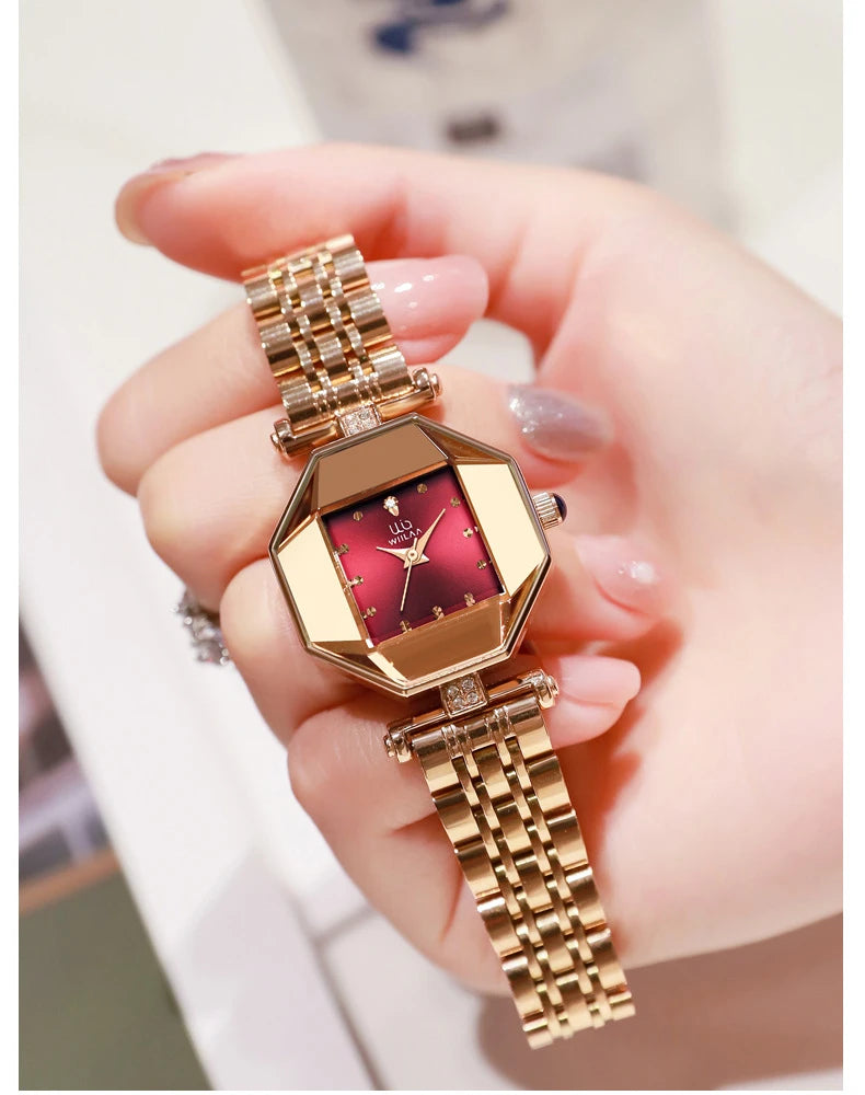 relogio feminino 2024 Luxury Brand Diamond Women Watch Rose Gold Quartz Ladies Wrist Watches Stainless steel Clock Female Watch