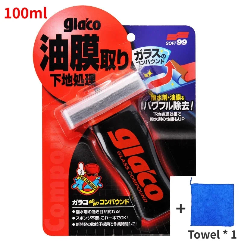 Eliminador de película de aceite para parabrisas de coche Soft99 de 100 ml, repelente de lluvia, revestimiento antilluvia para vidrios de Japón, tratamiento antilluvia
