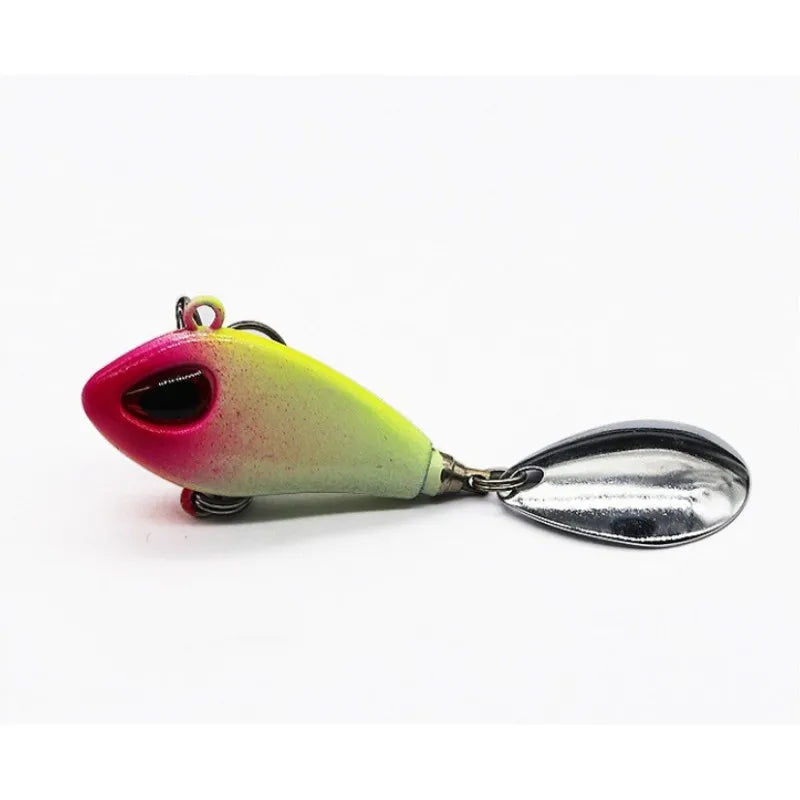 ZWICKE 1 pieza de señuelo de pesca Mini VIB de metal con cuchara, aparejo de pesca de invierno, crankbait, cebo giratorio vibratorio que se hunde, 6 g, 10 g, 17 g y 25 g