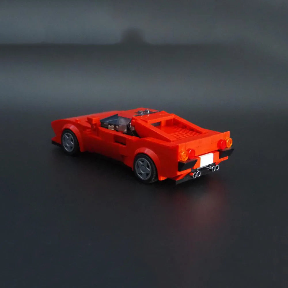 341PCS MOC 288 GTO - Speed Champions 8 Studs Wide Building Blocks Racing DIY Assembly Model Toy Brick Children's Birthday Gifts