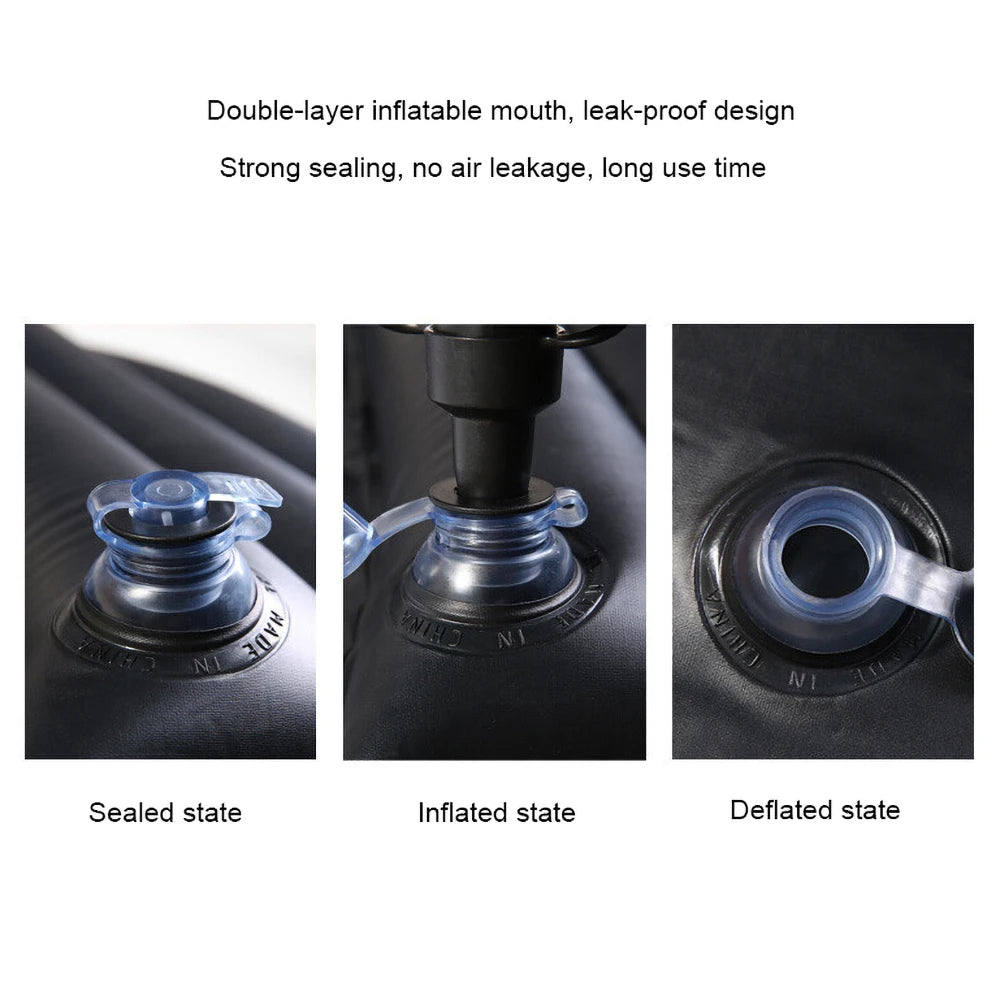Airbed Household Outdoor Single Double Air Bed Thickened Folding Inflatable Convenient Mattress Sleep Rest for Car SUV Travel