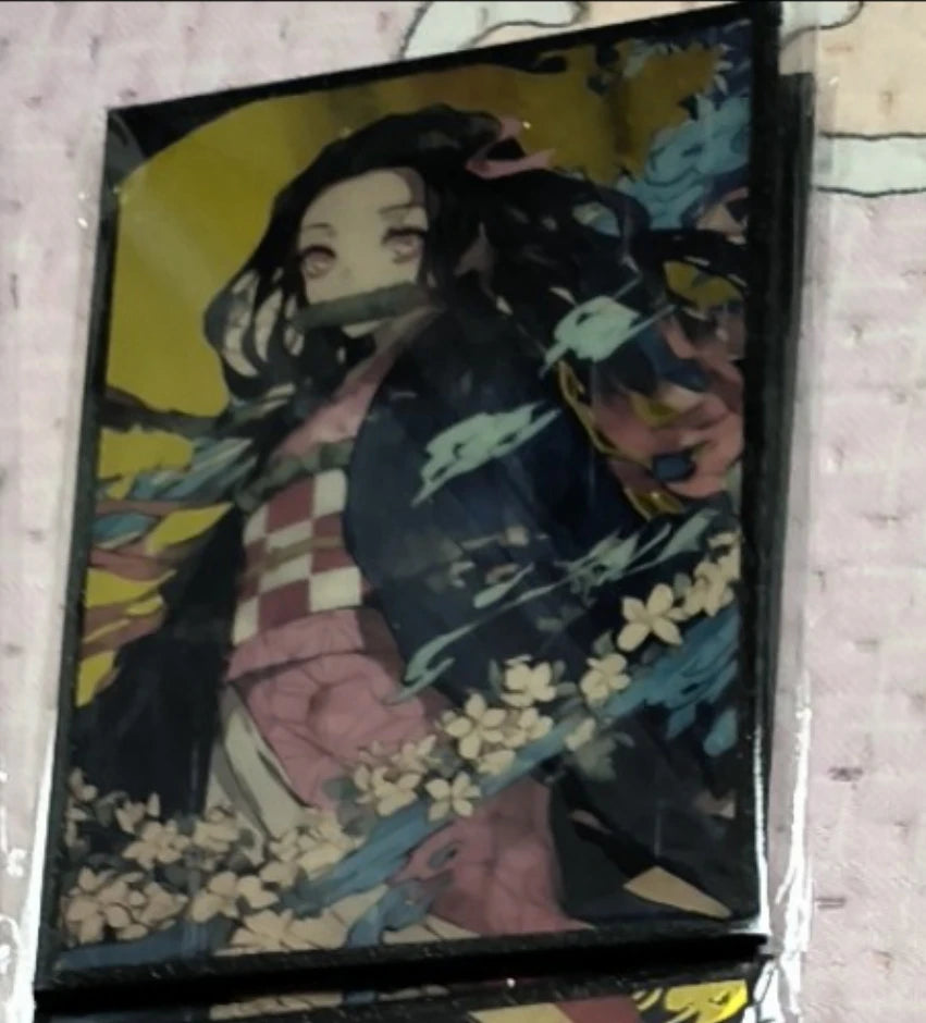 Anime Demon Slayer Kamado Nezuko Kochou Shinobu Rengoku Kyoujurou Kanroji Mitsuri Collection Cards Birthday Gift Children's Toys