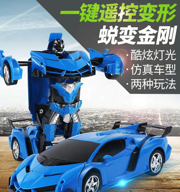BGTOY RC Car 4WD Control remoto Deformation Robot Car Boy Anime Model Transformation 20CM Figuras de acción para niños Juguetes Regalos