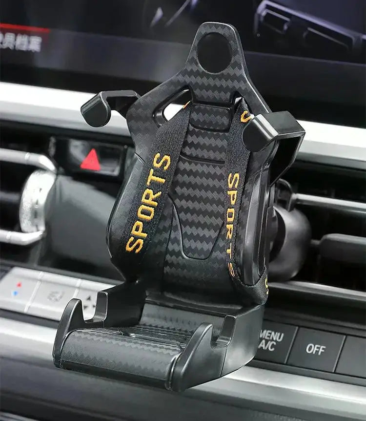 Racing Seat Design Car Phone Holder Mount Stand Suction Cup Smartphone Mobile Cell Support in Car Bracket for IphoneSamsung Mi