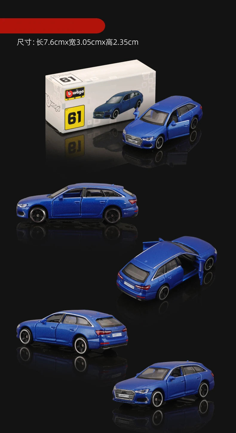 1/64 Simulated Parking Lot Model Classic Static Car Bburago Alloy Diecasting Vehicles Miniature Scene Assembly Display Frame Toy