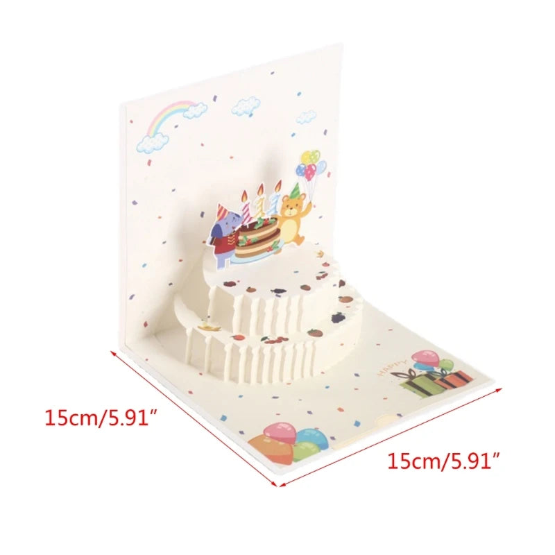 38 Styles 3D Pop Up Greeting Card Love In Hands Birthday Wedding Halloween Christmas Valentines' Day New Year Xmas Kids Gift