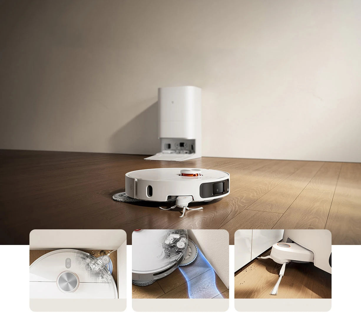 Aspiradora robot XIAOMI MIJIA M40, evitación de obstáculos de alta precisión, succión de 12 kPa, elevación de trapeador inteligente, navegación láser LDS
