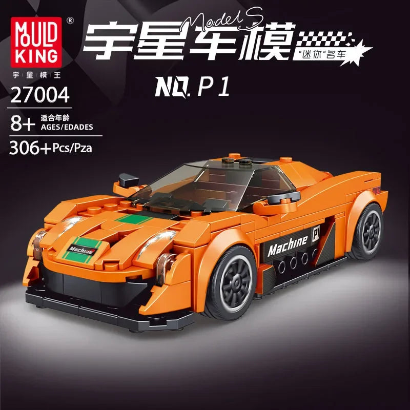 Modèle Yuxing mini modèle de voiture célèbre course de sport huit grilles jouets éducatifs pour enfants assemblés en blocs de construction