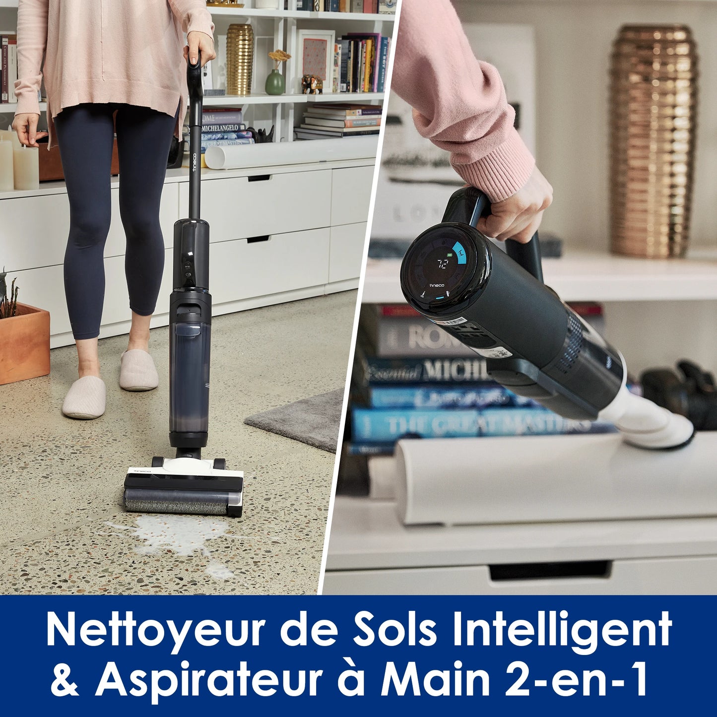 Tineco Floor One S5 Combo Wet Dry Vacuum Cleaner Cordless Smart Floor Washer Upright Home Electric Mop Wireless Self-Cleaning