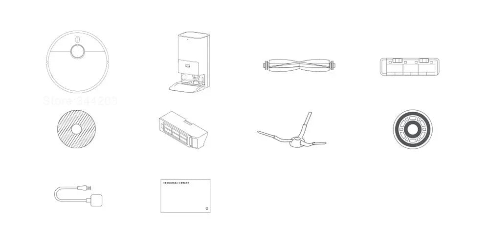 Aspiradoras robot XIAOMI MIJIA Omni 1S B116 Mop Base inteligente Máquina de eliminación de suciedad Recolección de polvo Autolimpieza Base vacía