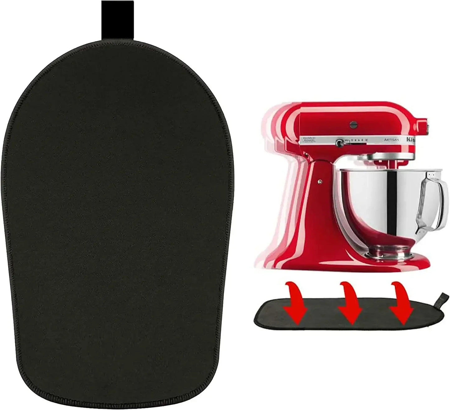1 almohadilla deslizante para batidora vertical KitchenAid para pequeños electrodomésticos, almohadilla antideslizante para máquina de chef, almohadilla móvil