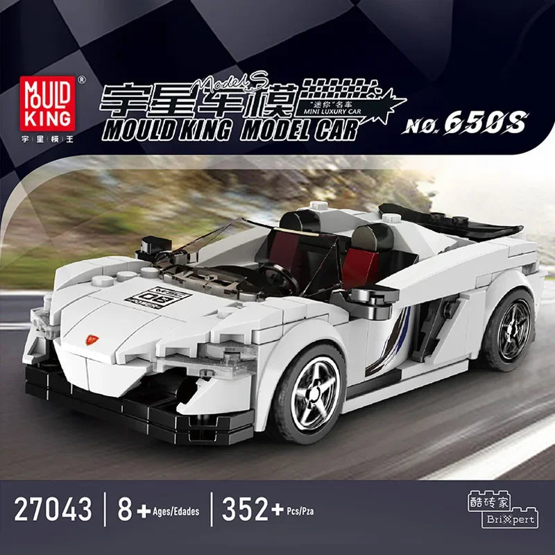 Modèle Yuxing mini modèle de voiture célèbre course de sport huit grilles jouets éducatifs pour enfants assemblés en blocs de construction