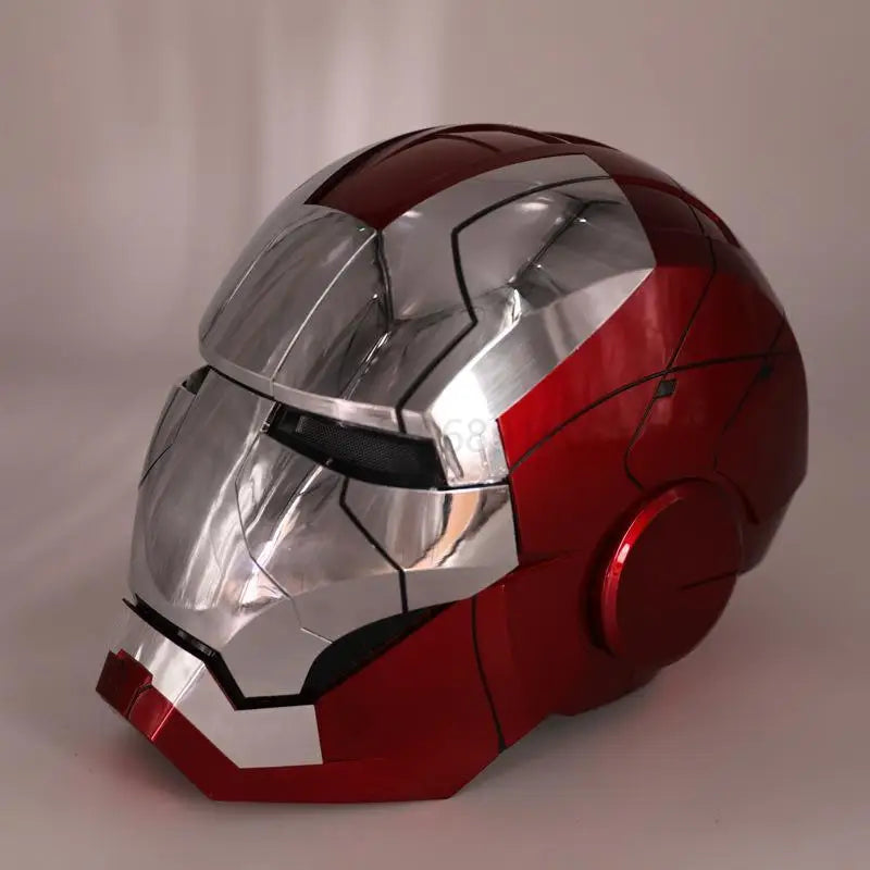 2024 New 1:1 Marvel Iron Man Mk5 Electric Helmet Multi-piece Opening And Closing Helmet Voice Control Eyes Model Adult Toy Gifts