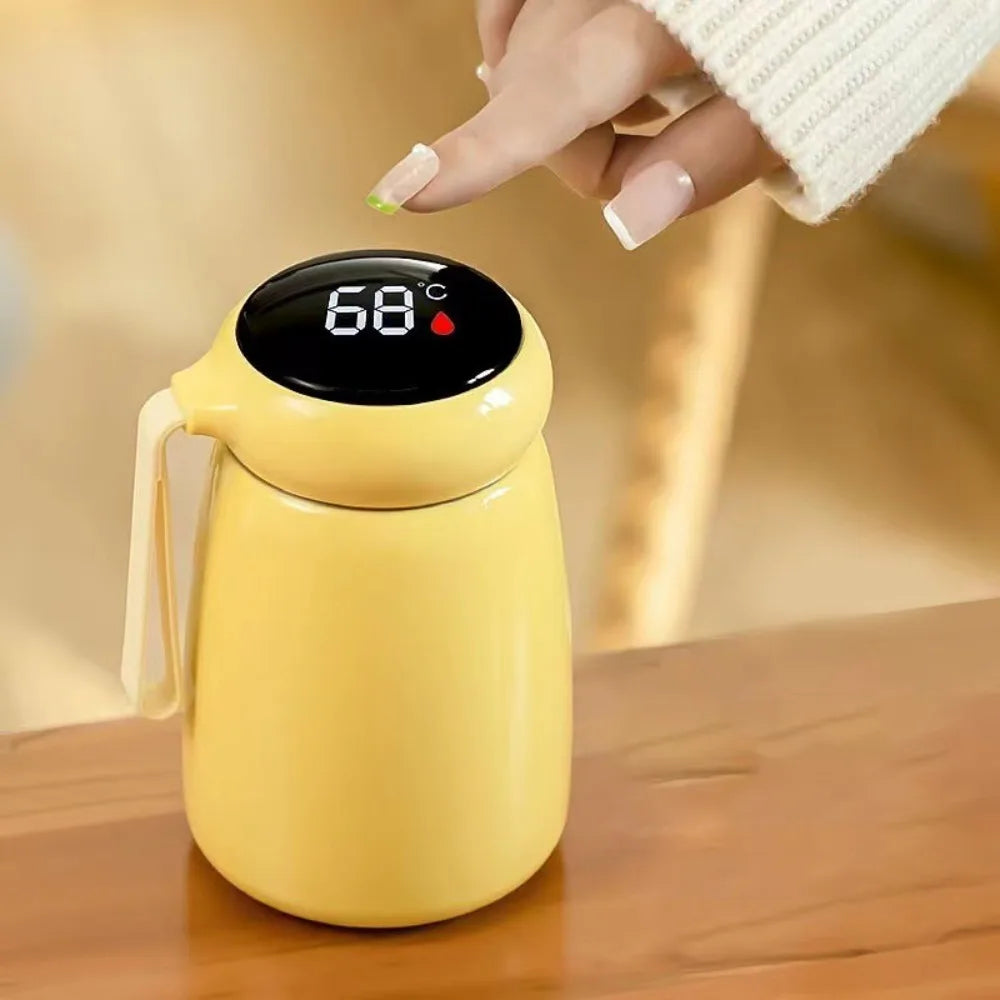 320ml Mini Thermo Bottle Coffee Pot With Temp Display Stainless Steel Water Bottle Thermal Mug Vacuum Flasks Christmas Gift