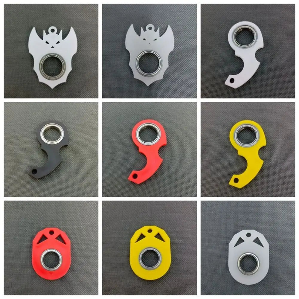 Llavero antiaburrimiento Fidget Spinner antiansiedad llavero giratorio de punta de dedo moderno noctilucente creativo
