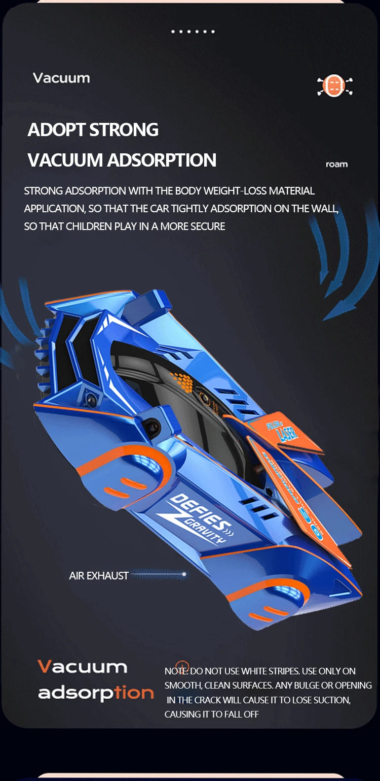 RC Car Stunt Infrared Laser Tracking Wall Ceiling Climbing Vehicle Toys For Children Remote Control Cars Follow Light Gifts boys