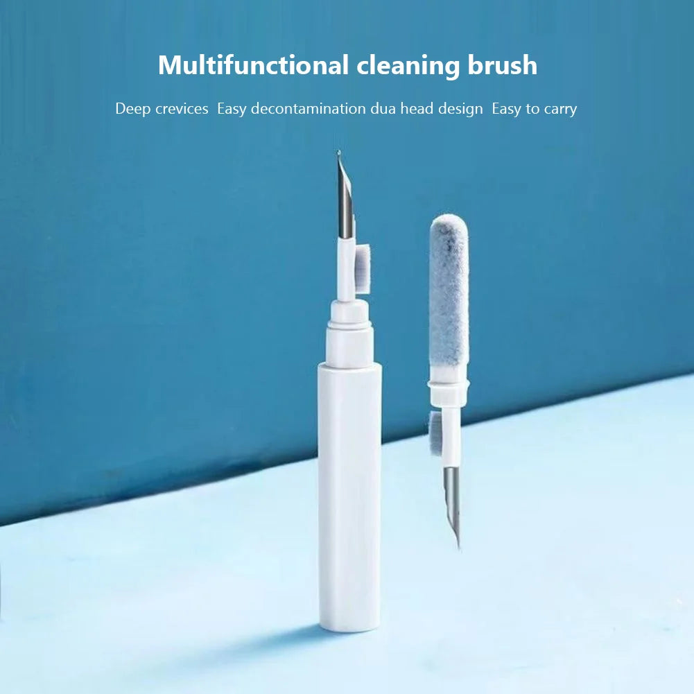 3 in 1 Earphone Cleaner Brush Kit Camera Phone Tablet Laptop TV Screen Cleaning Tools Headset Cleaning Pen Brush Flocking Sponge
