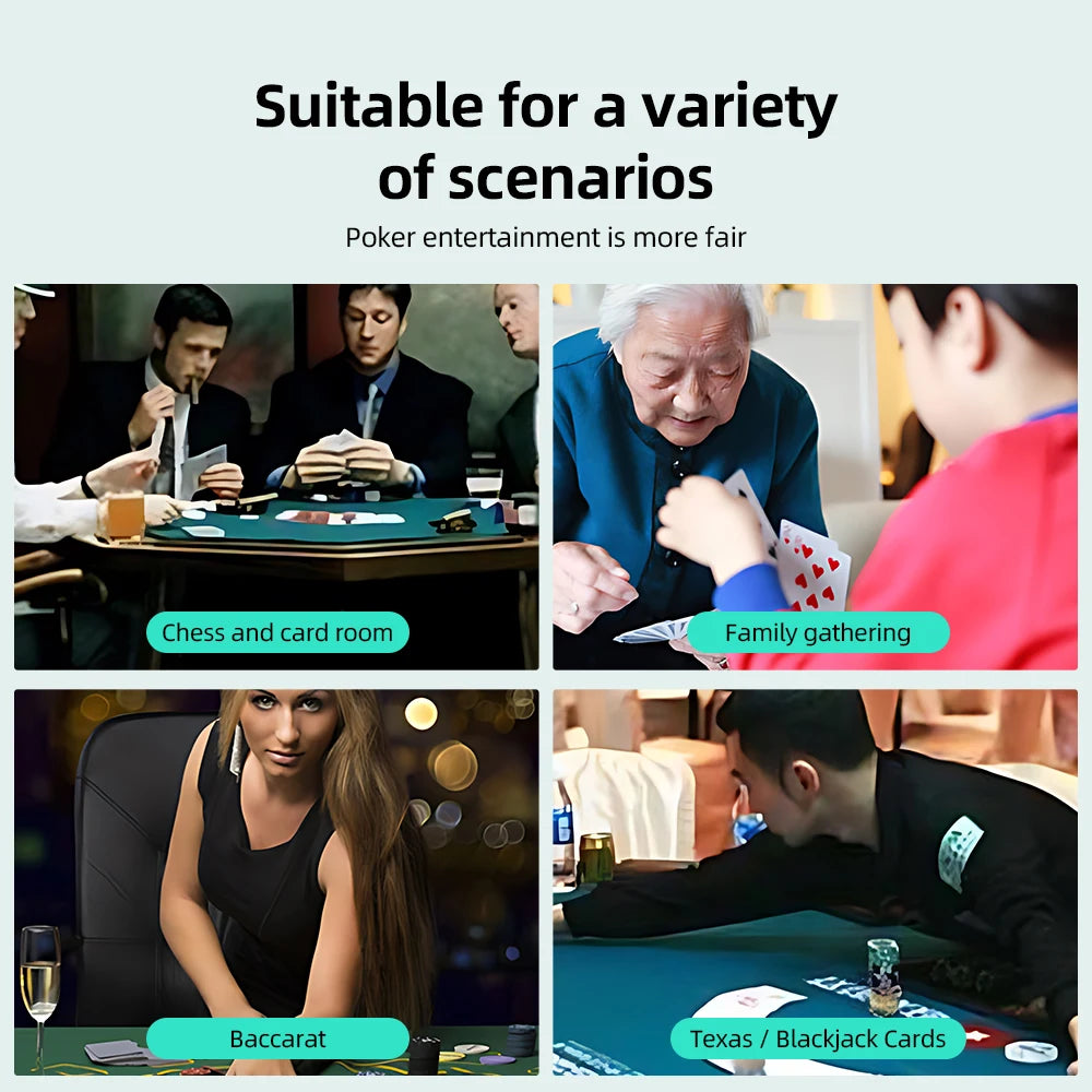 Mélangeur de cartes automatique 1/2 jeux Mélangeur de cartes de poker électrique Mélangeur à piles USB pour jeux de cartes Fête à domicile