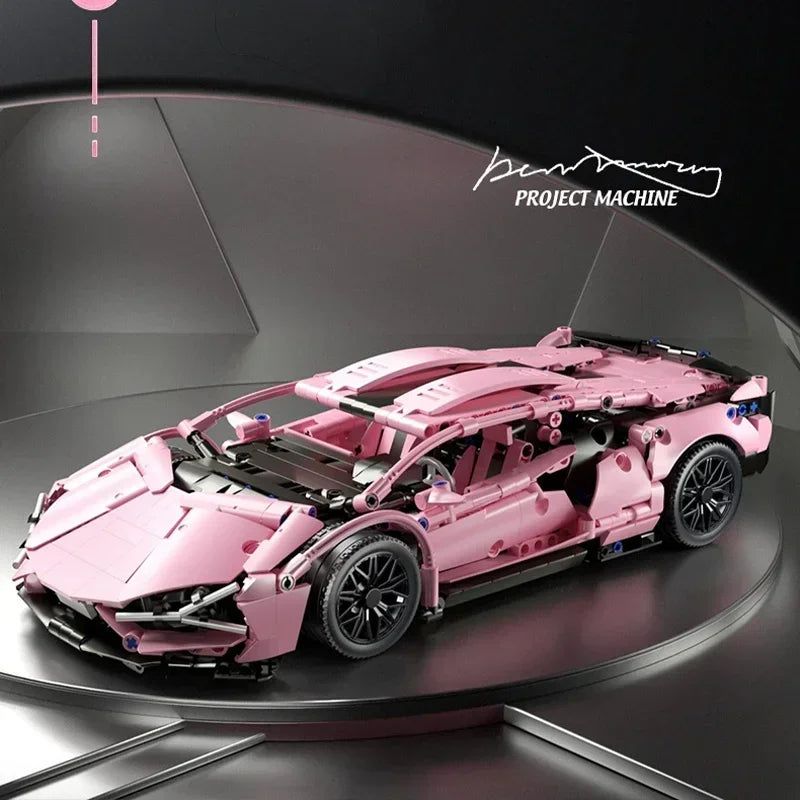 Super racing professional level puzzle children high difficulty assembling multi-functional movable racing accessories