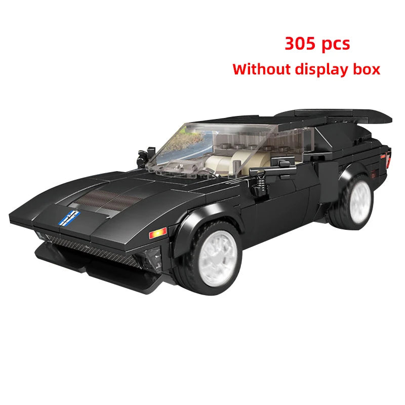 Technical Moc Car City Speed Champion Sports Car Racing Vehicle Building Blocks Brick Educational Construction Toys