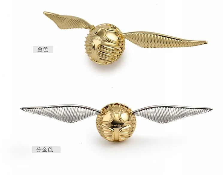Proposal Ring Box Gold Snitch Wedding Wings Ring Boxes Luxury Gold Metal Jewelry Mystery Box Surprise Organizer for Small Things
