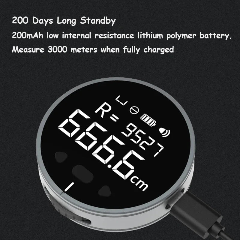 Xiaomi DUKA ATuMan Q Règle électrique Distance mètre ruban Écran LCD HD Règle Outil Ruban à mesurer Télémètre Télémètre numérique