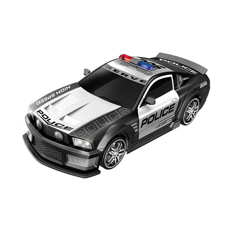 Voiture de police télécommandée 1/12 RC Drift 2,4 GHz Véhicule de course tout-terrain à grande vitesse avec lumières cool Jouets pour enfants Cadeau d'anniversaire pour garçons