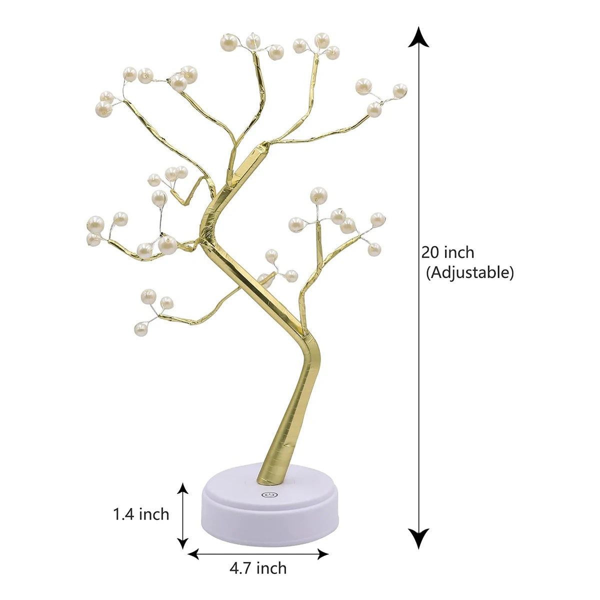 36/72/108 Bonsai Tree Led Lamp Table Usb Room Fairy Bedside Light 8modes Wire Bedroom Tabletop Night Switch Lights Christmas Diy