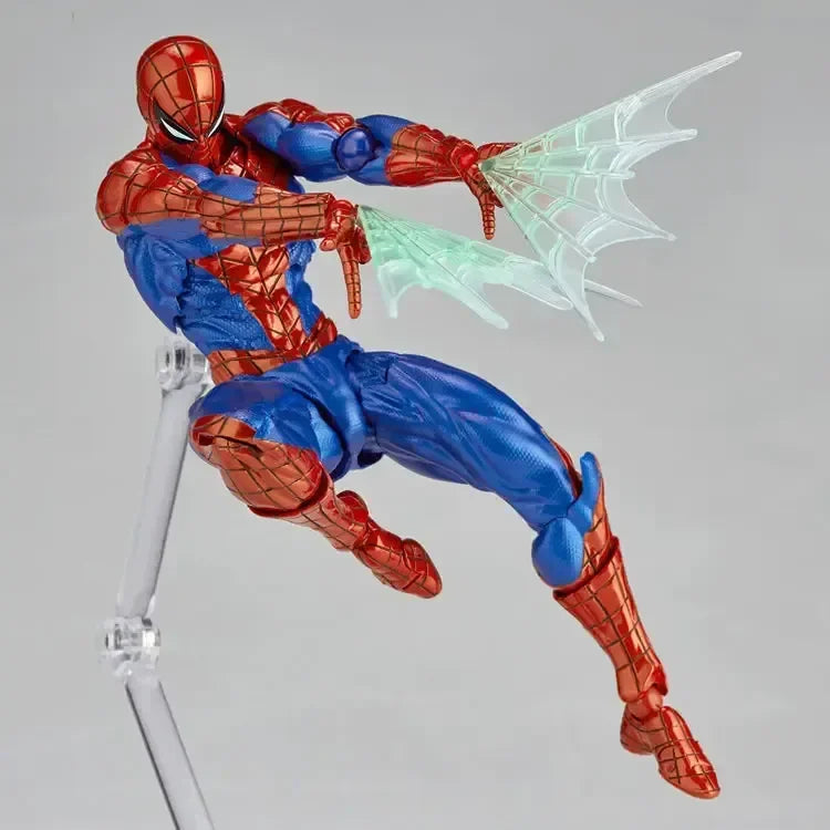 Figuras de acción de colección de anime de 16 cm de Kaiyodo Spider-Man 2.0 Revoltech Amazing Yamaguchi Mk4 Peter Parker, juguetes modelo de regalo