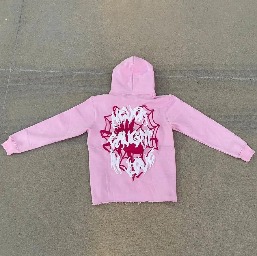 Sudadera con capucha con estampado de araña Y2k para hombre y mujer, estilo hip hop, chaqueta de manga larga, abrigos, top, sudadera con capucha holgada informal de otoño e invierno de estilo Harajuku