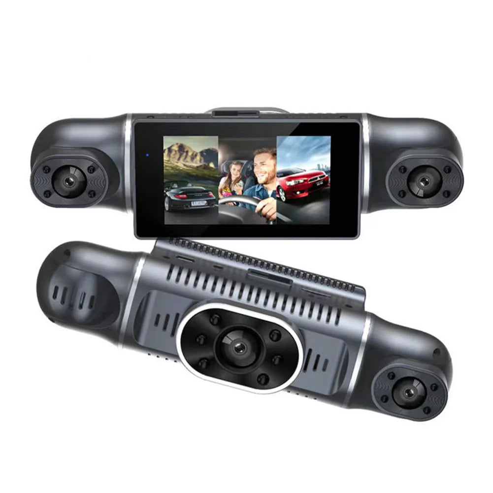 4 Channel Car DVR HD 1080P 4-Lens Inside Vehicle Dash Cam Four Way Camera DVRs Recorder Video Registrator Dashcam Camcorder 24H