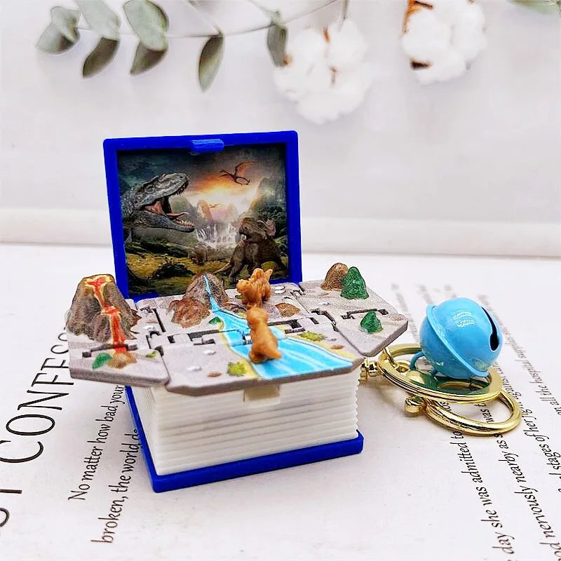 2024 3D Folding Bomb Explosion Book Novelty Mini Football Match Astronaut Keychain Children's Handheld Game Board Games Boy Gift
