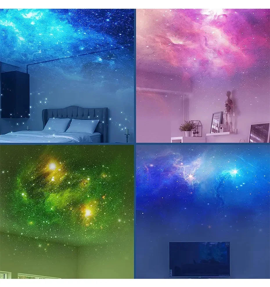 Projecteur d'étoiles, veilleuse de galaxie, projecteur d'astronautes, projecteur d'espace avec télécommande pour nébuleuse, pour chambre à coucher et maison