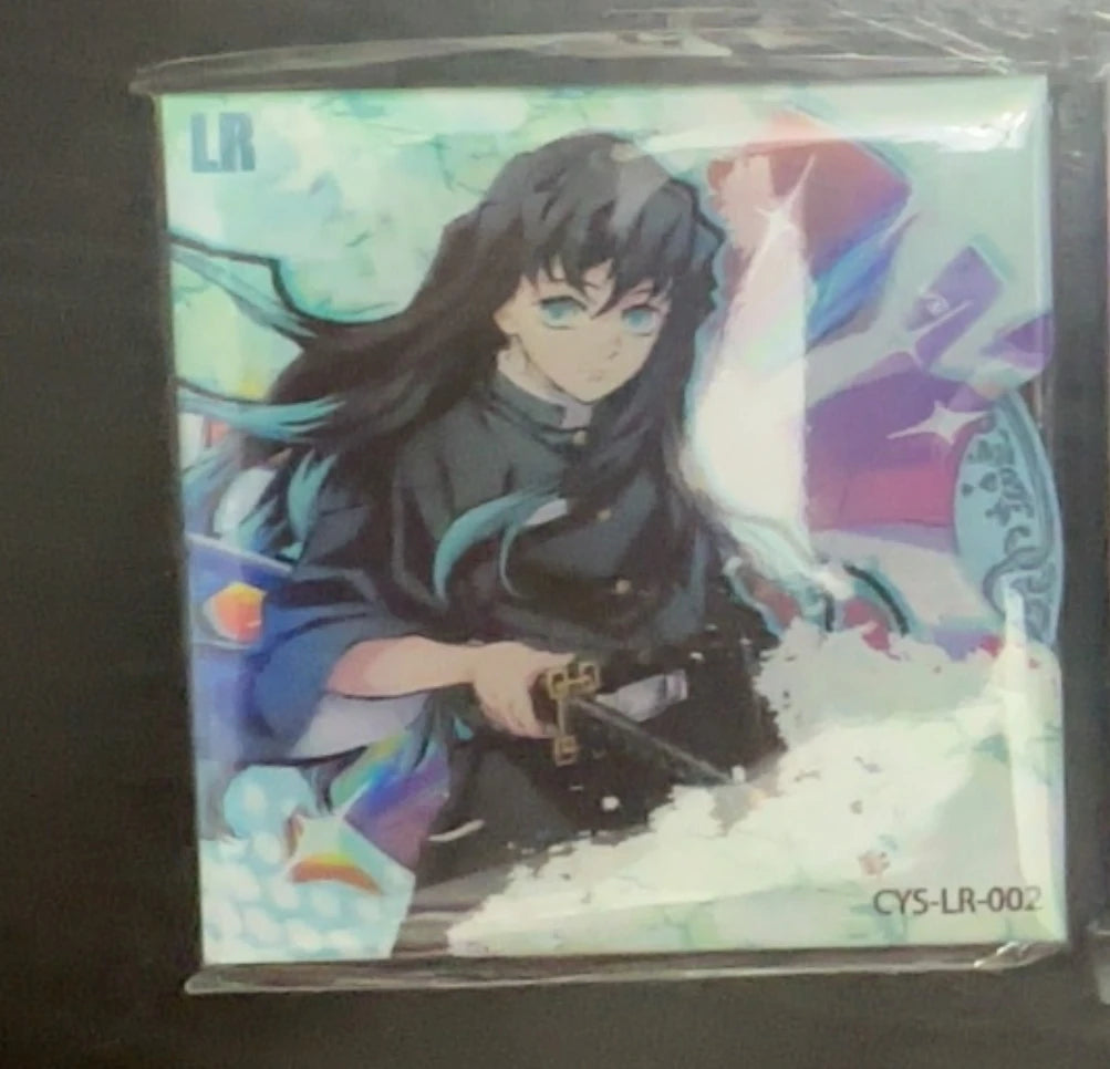 Anime Demon Slayer Kamado Tanjirou Kochou Shinobu Kanroji Mitsuri Iguro Obanai Collection Cards Christmas Birthday Gifts Toys