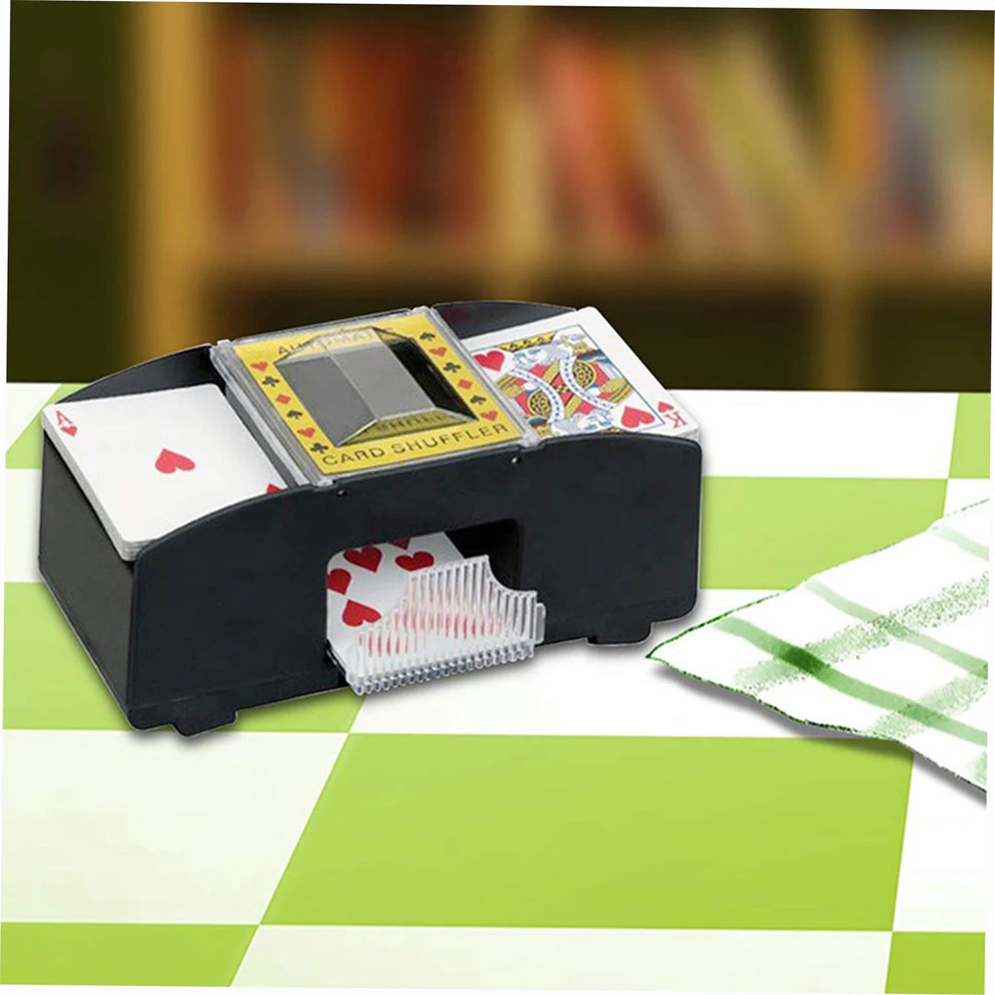 2/4/6 Decks Automatic Card Shuffler Automatic Playing Cards Shuffler Mixer Games Poker Sorter Machine Dispenser for Travel Home