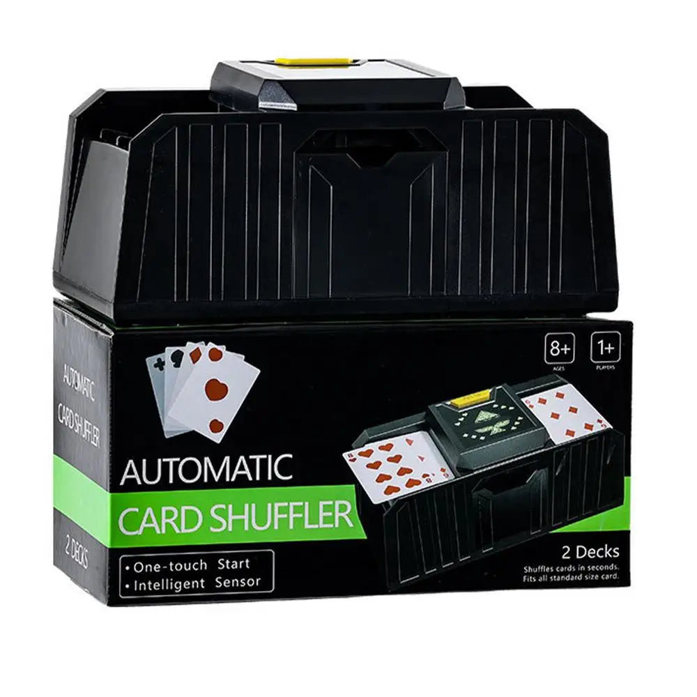 timing Auto Playing Cards Shuffle Electric Poker Shuffler Machine Battery Operated Poker Playing Tool Holds 1-2 Decks of Cards