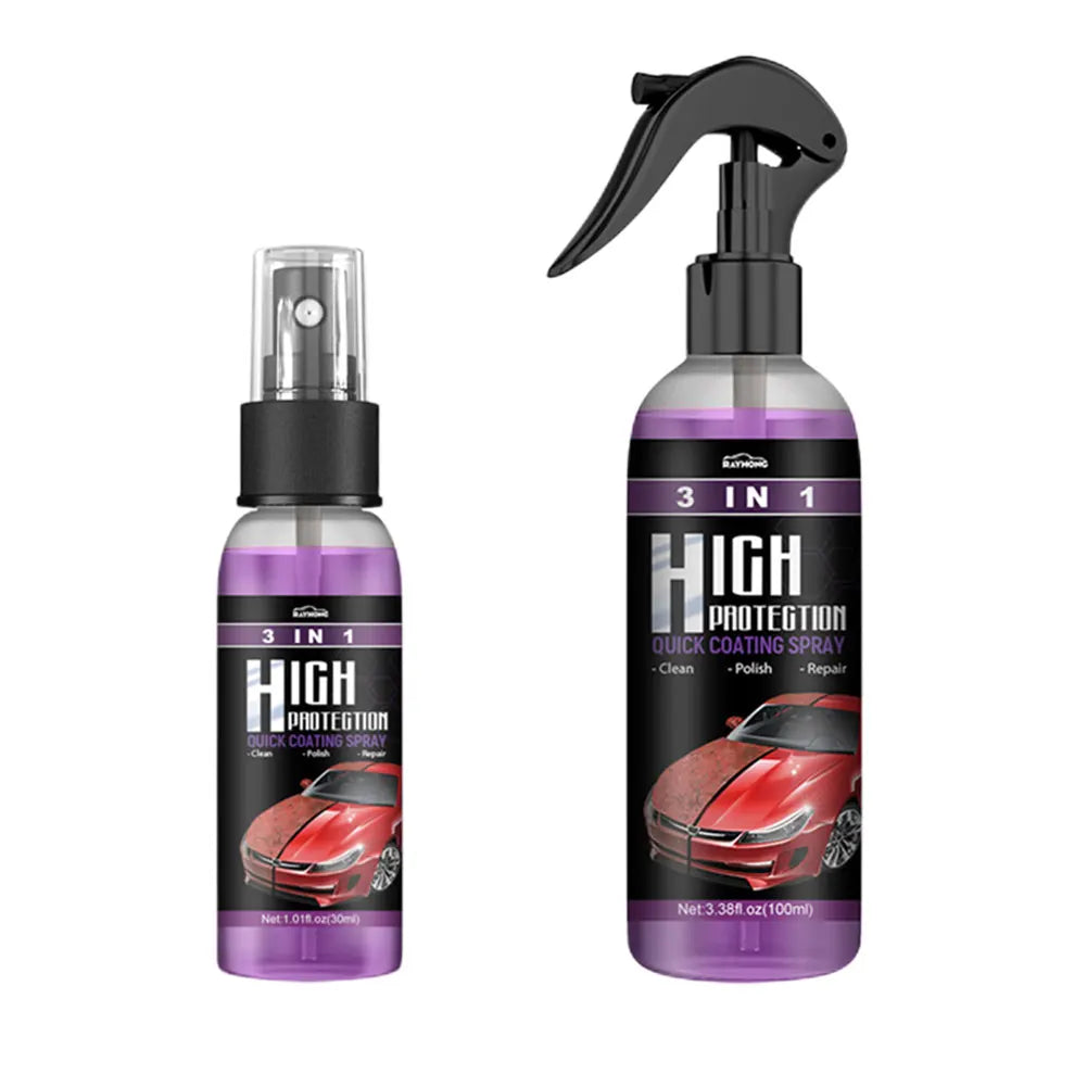 3 In 1 Car Ceramic Nano Coating Liquid Nano Crystal Hydrophobic Layer Polishing Paint Agent Car Polish Nanos Coatings 30/100ML