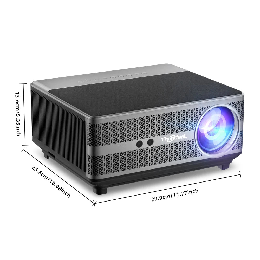 Proyector 1080P WiFi Proyector LED Full HD 2K 4K TV Video Película Teléfono inteligente Cine en casa TD98 Beamer Cine Pantalla grande