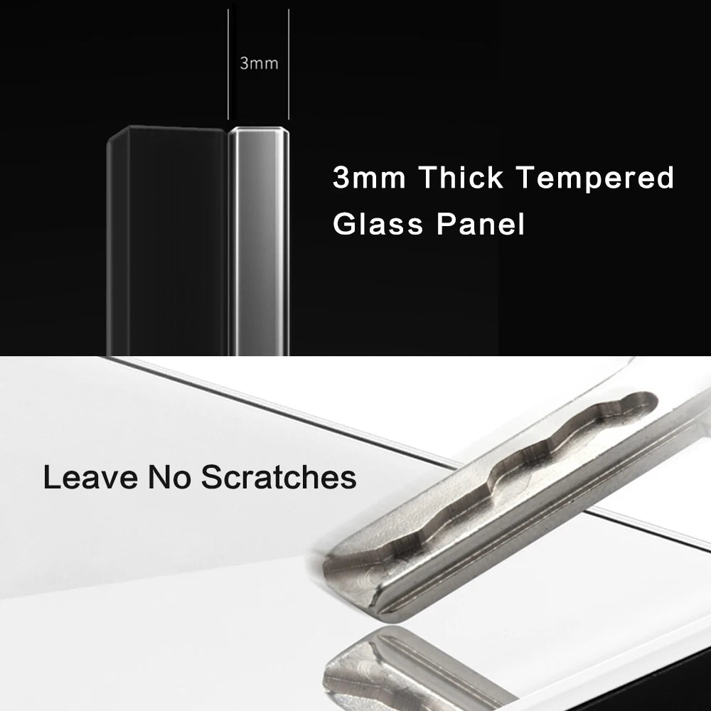 VISWE US Standard Electrical Plug, 118mm*72mm Tempered Glass Panel, American Power Outlet 15A Wall Socket