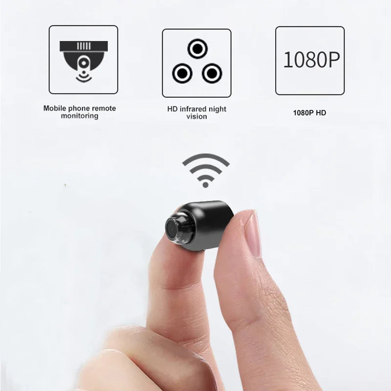 Mini caméra HD 1080P sans fil WiFi Baby Monitor Sécurité intérieure Surveillance Vision nocturne Caméscope Enregistreur audio vidéo