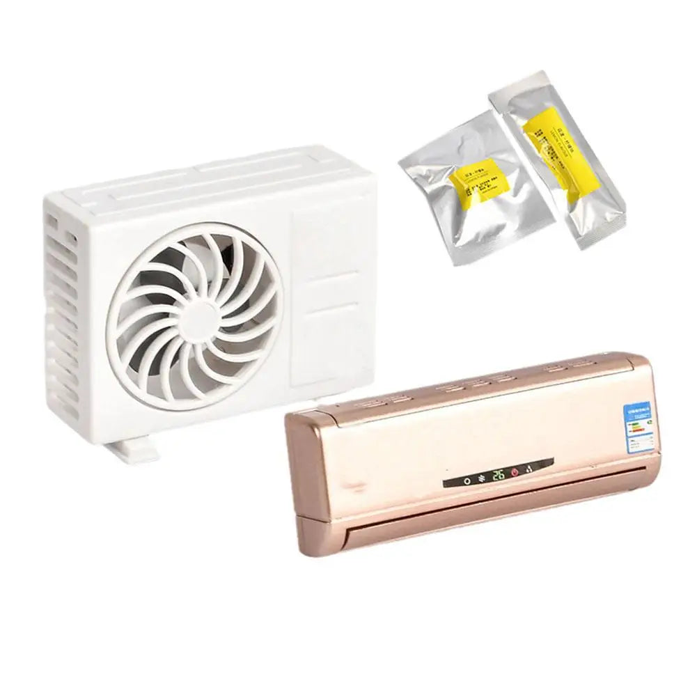 Car Air Freshener Mini Air Conditioner Model Decorative Aromatherapy Machine Lasting Fragrance Perfume Ornaments Auto Interior