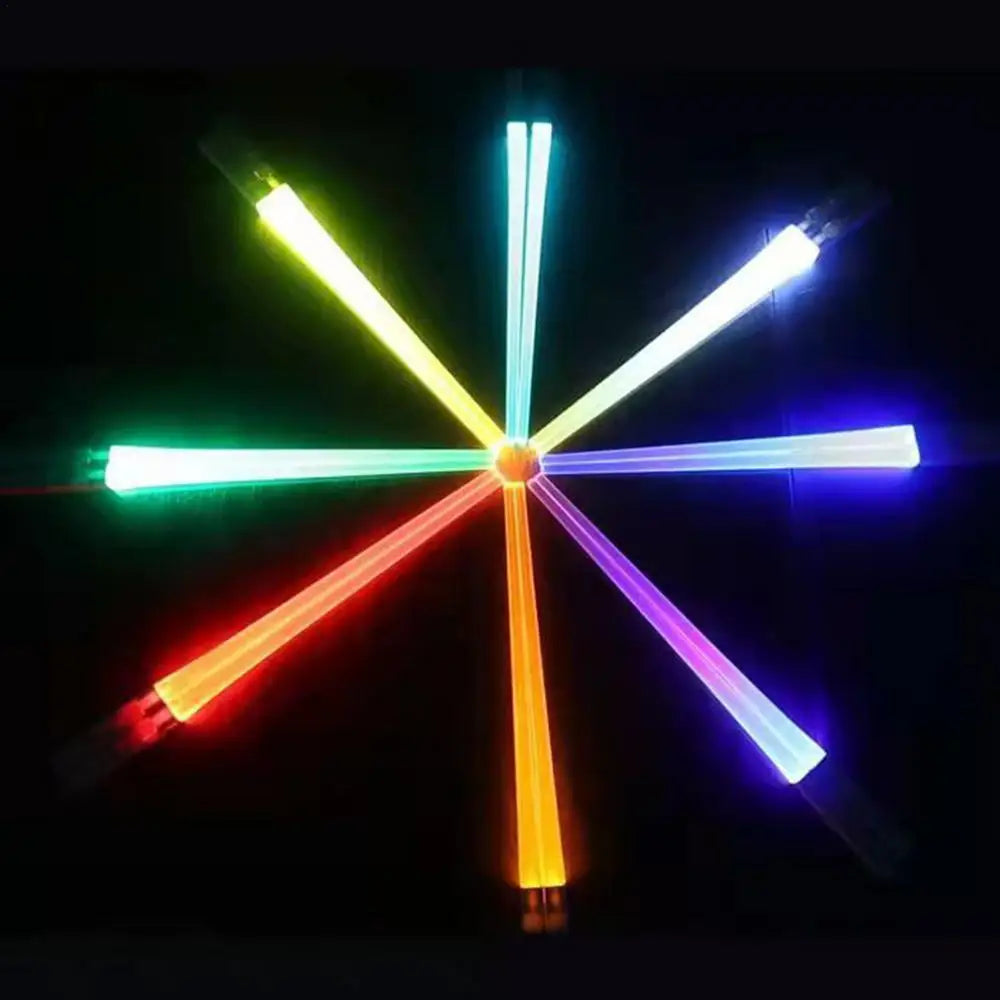 1 par de palillos luminosos con forma de sable de luz LED, desmontables, lavables, reutilizables, sin BPA, para cocina, cenas, fiestas temáticas de StarWar