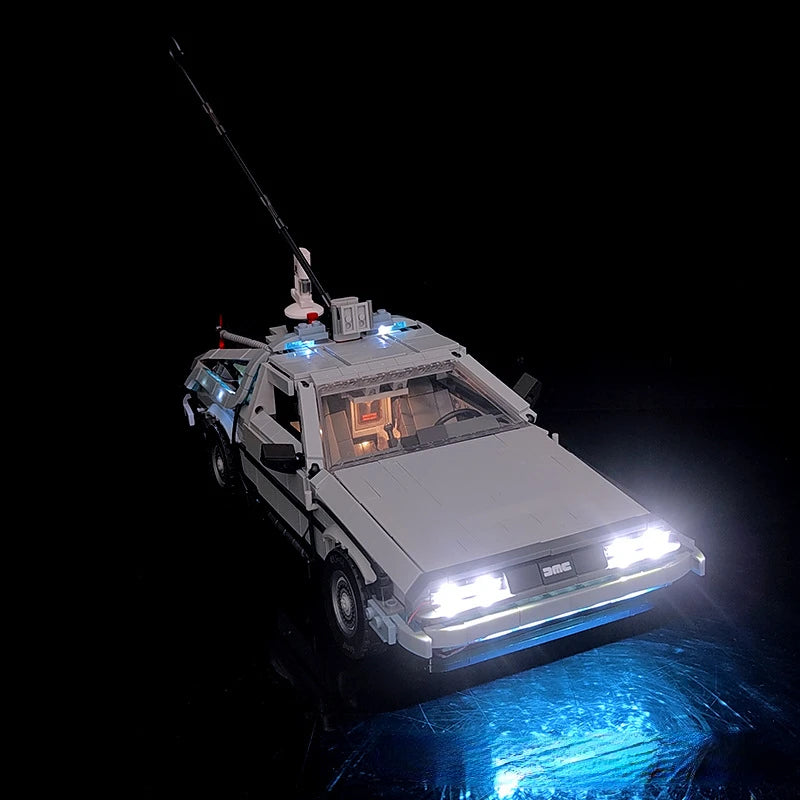 Not Included Building Blocks LED Light Kit For Back to the Future Time Machine 10300 DIY Toys Gift Only Lighting Set