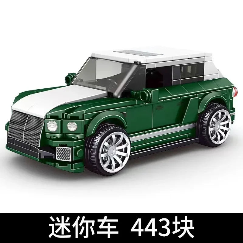 Modèle Yuxing mini modèle de voiture célèbre course de sport huit grilles jouets éducatifs pour enfants assemblés en blocs de construction