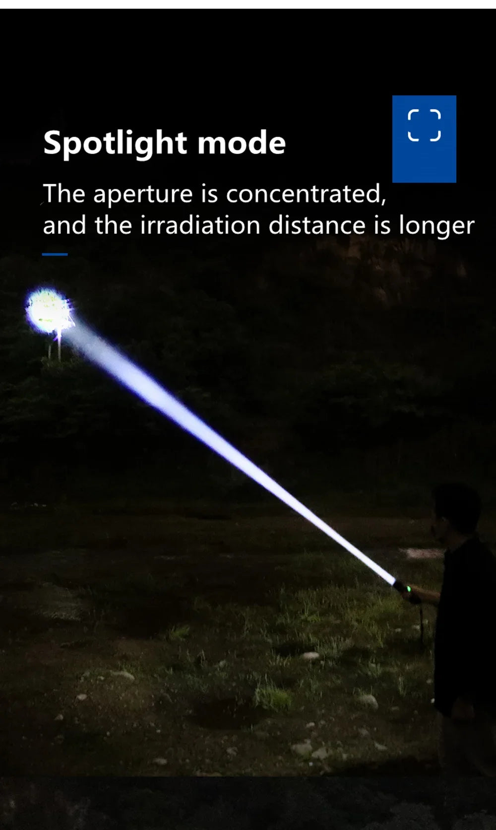 Powerful GT60 LED Flashlight Super Bright Long Range Torch Rechargeable Most Powerful Outdoor Tactical Hand Lamp Camping Lantern