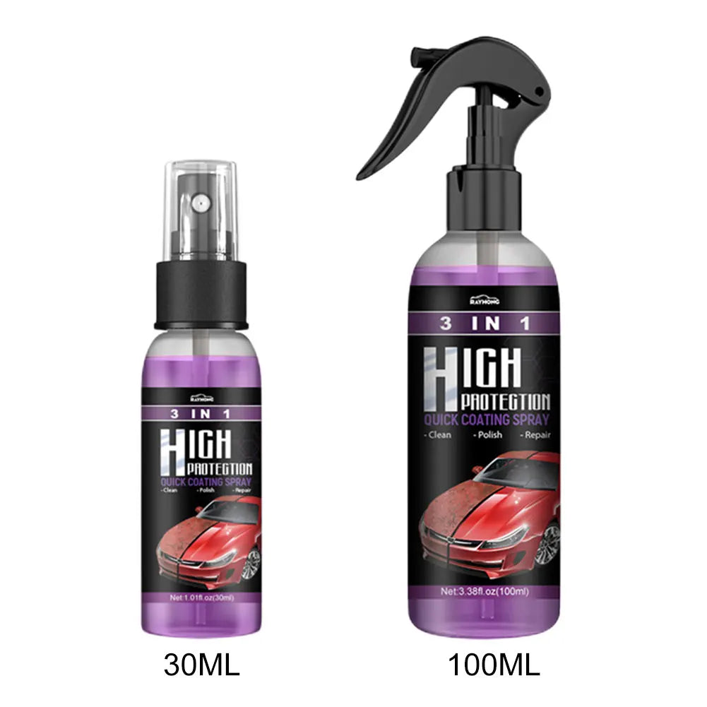 3 In 1 Car Ceramic Nano Coating Liquid Nano Crystal Hydrophobic Layer Polishing Paint Agent Car Polish Nanos Coatings 30/100ML