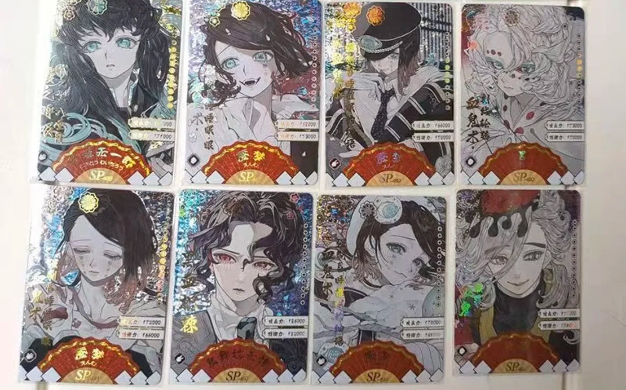 Anime Demon Slayer Kamado Nezuko Agatsuma Zenitsu Douma Akaza Sp Ssp Card Game Collection Rare Card Boy Birthday Present