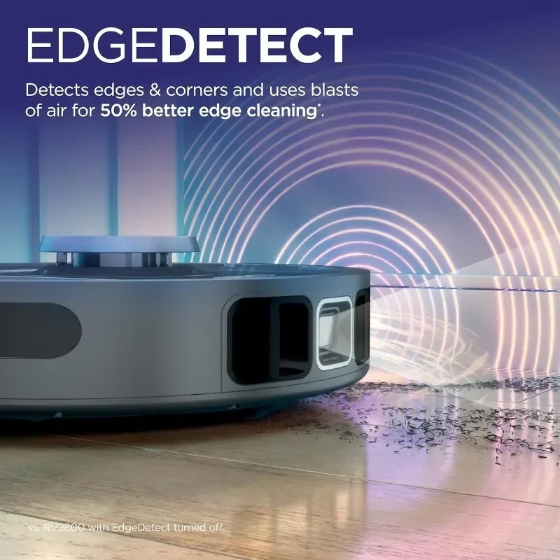 PowerDetect Self-Empty Robot Vacuum, Auto Deep-Clean Carpets & Hardfloors,XL 60 Day Capacity HEPA Bagless Base Neutralizes Odors