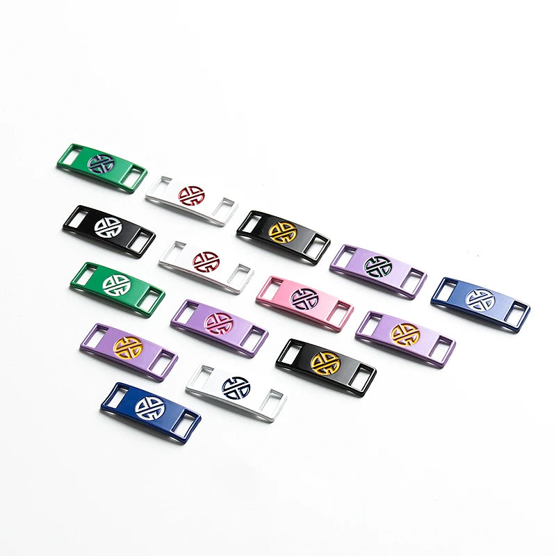 2PCS/Pair New AF1 Shoelaces Metal Buckle Sneakers Shoelace Decorations Shoe Charms Sports Metal Kits Shoes Accessories Luxurious